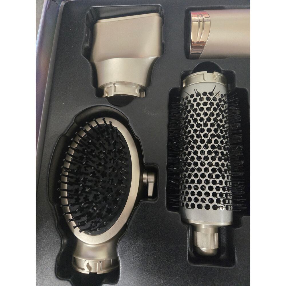 8-in-1 Hair Multi Styler Air Wrap Curling Dryer Brush Set Silver NEW OB - Picture 5 of 10